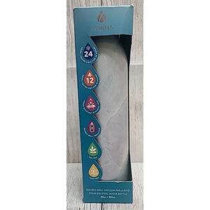 Manna Double Wall Vacuum Insulated Stainless Steel Water Bottle 20oz New